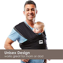 Load image into Gallery viewer, Baby K&#39;tan Active Baby Wrap Carrier, Infant and Child Sling - Simple Pre-Wrapped Holder for Babywearing - No Tying or Rings - Carry Newborn up to 35 Pound, Black, Small (Women 6-8 / Men 37-38)
