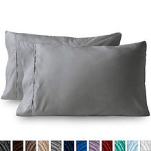 Load image into Gallery viewer, Bare Home Premium 1800 Ultra-Soft Microfiber Pillowcase Set - Double Brushed - Hypoallergenic - Wrinkle Resistant (King Pillowcase Set of 2, Light Grey)
