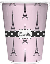 Load image into Gallery viewer, RNK Shops Eiffel Tower Waste Basket - Single Sided (White) (Personalized)
