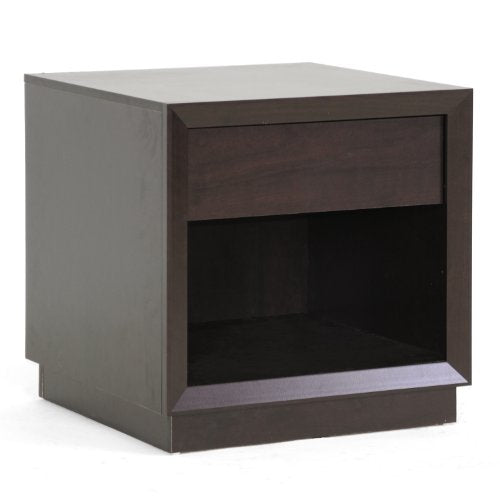 Baxton Studio Girvin Modern Accent Table and Nightstand, Brown