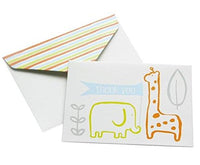 Thank You Card Giraffe/Elephant 50CT