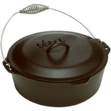 Load image into Gallery viewer, Lodge L10DO3 Cast Iron Dutch Oven with Iron Cover, Pre-Seasoned, 7-Quart
