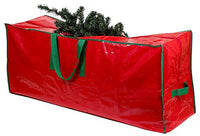 Christmas Tree Storage Bag - Stores a 9-Foot Artificial Xmas Holiday Tree. Durable Waterproof Material to Protect Against Dust, Insects, and Moisture. Zippered Bag with Carry Handles. (Red)