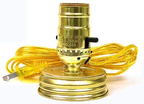 National Artcraft Lamp Kit Converts a Mason Jar Into an Instant Lamp (Pkg/2)