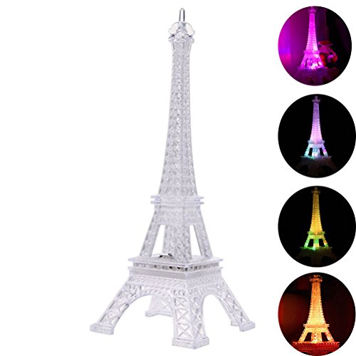 LEDMOMO Eiffel Tower Nightlight Desk Bedroom Decoration Flashing LED Colorful Night Light