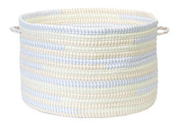 Colonial Mills Ticking Stripe Utility Basket, 18 by 12-Inch, Starlight