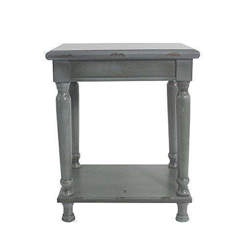 Urbanest Reynolds Accent End Table, 22-inch Tall, Dark Gray