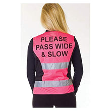 Load image into Gallery viewer, Hyviz Waistcoat - Please Pass Wide &amp; Slow (Pink/Black, X-Large)
