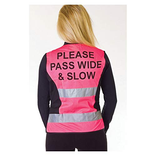 Hyviz Waistcoat - Please Pass Wide & Slow (Pink/Black, X-Large)