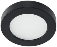 WAC Lighting HR-LED90-30-BK Contemporary Edge Lit LED HR-LED90 Button Light , Black , 0.50x3.00x3.50