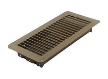 Load image into Gallery viewer, Accord ABFRBR410 Floor Register with Louvered Design, 4-Inch x 10-Inch(Duct Opening Measurements), Brown
