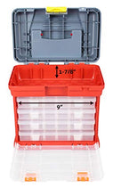 Load image into Gallery viewer, TOOL POD Heavy Duty Plastic Storage Box - 4 Divided Drawers
