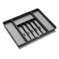 madesmart Expandable Silverware Tray - Granite | CLASSIC COLLECTION | 8-Compartments | Kitchen Organizer | Soft-Grip Lining and Non-Slip Rubber Feet | Easy to Clean | BPA-Free