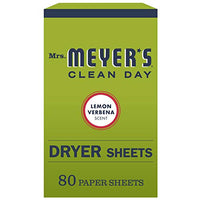 Mrs. Meyerâ??S Clean Day Dryer Sheets, Lemon Verbena Scent, 80 Count