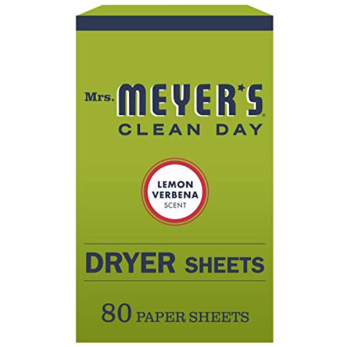 Mrs. Meyerâ??S Clean Day Dryer Sheets, Lemon Verbena Scent, 80 Count