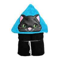 Black Cat Hooded Bath Towel - Baby, Child, Tween