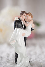 Load image into Gallery viewer, Groom Holding Bride Traditional Cake Topper Figurine
