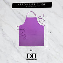 Load image into Gallery viewer, DII 100% Cotton, Printed Unisex Bib Chef Kitchen Apron, Adjustable Neck &amp; Waist Ties, Front Pocket, Durable, Comfortable, Perfect for Cooking, Baking, BBQ - Vineyard
