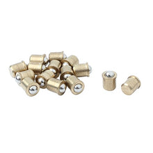 Load image into Gallery viewer, uxcell Brass Home Furniture Drawer Cupboard Cabinet Closet Door Ball Catch 4mm Dia 15pcs
