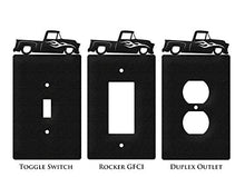 Load image into Gallery viewer, SWEN Products Farrell Series Ford Truck Wall Plate Cover (Double Switch, Black)
