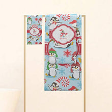 Load image into Gallery viewer, YouCustomizeIt Christmas Penguins Hand Towel - Full Print (Personalized)
