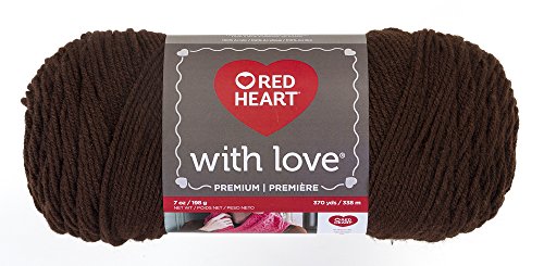 Red Heart With Love Yarn, Chocolate