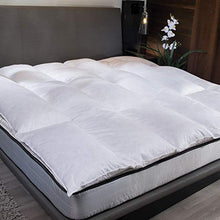 Load image into Gallery viewer, Marriott Featherbed - Soft, Plush Mattress Topper Filled with Allergen-Free Feathers - King
