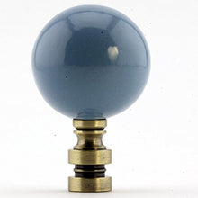 Load image into Gallery viewer, Ceramic Sky Ball Antique Base Finial 2.25&quot; h
