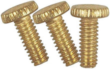 Load image into Gallery viewer, Westinghouse 7063200 Brass Plated Knurled Light Fixture Screws 3 Count
