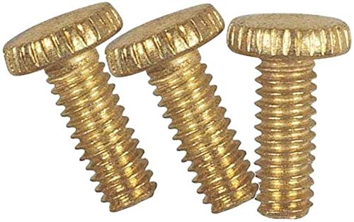 Westinghouse 7063200 Brass Plated Knurled Light Fixture Screws 3 Count