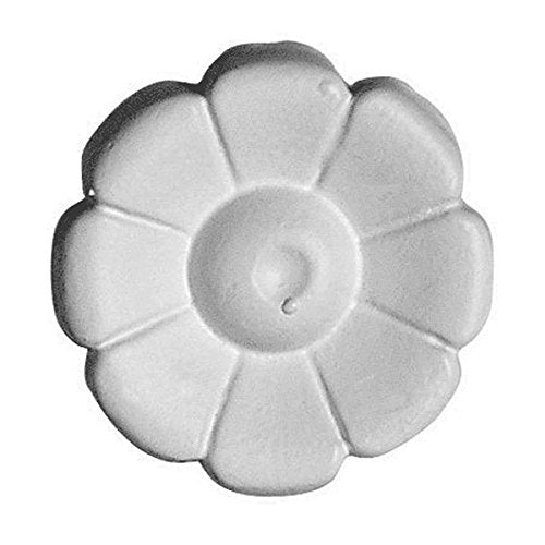 Rosette Applique Medallion White Urethane Decorative Flower | Renovator's Supply