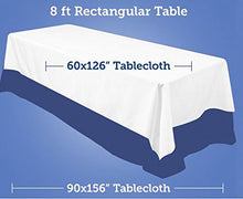 Load image into Gallery viewer, BROWARD LINENS Tablecloth Restaurant Line Rectangular 90x156 Silver By
