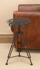 Load image into Gallery viewer, Deco 79 51652 Metal Glass Accent Table, 25&quot; x 15&quot;,Brown
