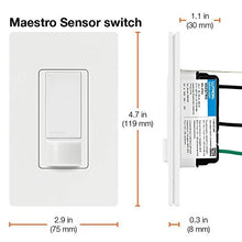 Load image into Gallery viewer, Lutron Maestro Motion Sensor Switch | 5A, Single-Pole or Multi-Location | MS-OPS5M-SI, Sienna
