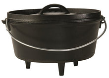 Load image into Gallery viewer, Lodge L10DCO3 Cast Iron Deep Camp Dutch Oven, Pre-Seasoned, 5-Quart
