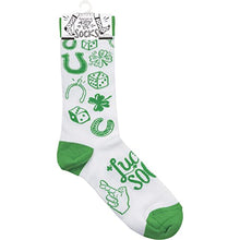 Load image into Gallery viewer, Humorous Quote Socks Primitives by Kathy Unisex Adult One Size Fits Most (Lucky Socks)
