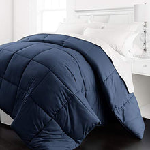 Load image into Gallery viewer, Beckham Hotel Collection - Lightweight All Season - Luxury Goose Down Alternative Comforter - Hotel Quality Comforter and Hypoallergenic  -King/Cali King - Navy
