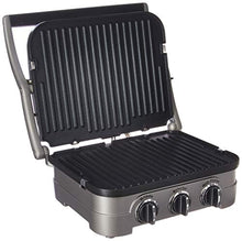 Load image into Gallery viewer, Cuisinart Griddler Gourmet, 5 Functions in 1 Unit: Contact Grill, Panini Press, Full Grill, Full Griddle, and Half Grill/Half Griddle
