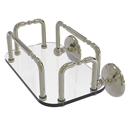 Allied Brass GT-2-MC-PNI Monte Carlo Wall Mounted Guest Towel Holder, Polished Nickel