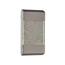 Load image into Gallery viewer, PLC 7594SN Seguro - Two Light Wall Sconce, Satin Nickel Finish with Clear Seedy K9 Optic Glass
