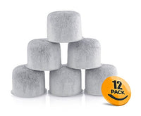 K&J 12 Pack Replacement Capresso Charcoal Water Filters - Replaces 4440.90 Coffee Filters