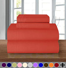 Load image into Gallery viewer, 1500 Series ULTRA SILKY SOFT LUXURY 4 pcs Sheet set, Deep Pocket Up to 16&quot; - Wrinkle Resistant - All Size and Colors , Queen Rust/Orange
