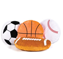 Load image into Gallery viewer, DollarItemDirect 16 inches Assorted Plush Sports Ball Pillow, Case of 6
