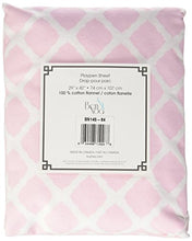 Load image into Gallery viewer, Kushies Playard Sheet Flannel, Pink Lattice
