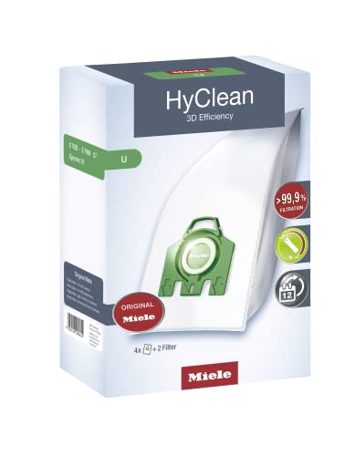 Miele Hyclean 3D Efficiency U Series Dustbags, Green, 10123250