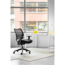 Load image into Gallery viewer, SPACE Seating Deluxe AirGrid Back with Mesh Seat, 2-Way Adjustable Arms, Seat Slider and Nylon Base Managers Chair, Black

