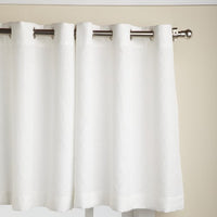 LORRAINE HOME FASHIONS Jackson 58 x 24-inch Tier Curtain Pair, White, 58