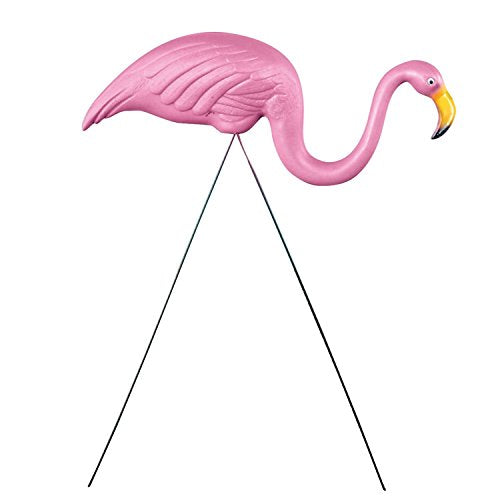 PMU Large Pink Flamingo Yard Decorations Lawn - 24 inch Tall - (2/Pkg) Pkg/3 (6 Units)