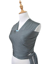 Load image into Gallery viewer, Vlokup Baby Wrap Sling Carrier for Newborn, Infant, Toddler, Kid | Breathable Lightweight Stretch Mesh Water Sling | Nice for Summer, Pool, Beach, Swimming | Perfect Shower Gift Gray

