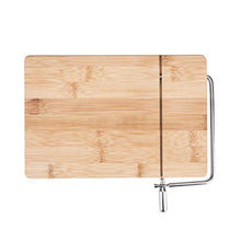 Load image into Gallery viewer, True Wireslice Bamboo, Cheese Slicing Board, Brown and Silver Set of 1
